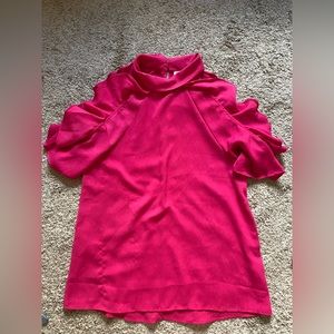 Pink ruffle shirt